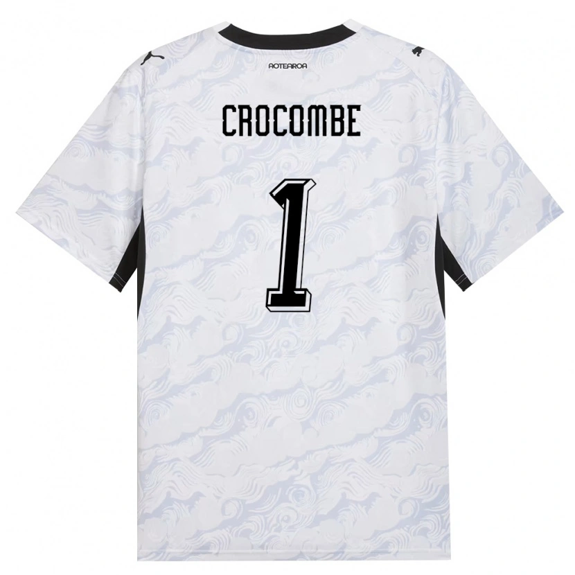Danxen Mujer Camiseta Nueva Zelanda Max Crocombe #1 Negro Blanco 2ª Equipación 26-28 La Camisa México