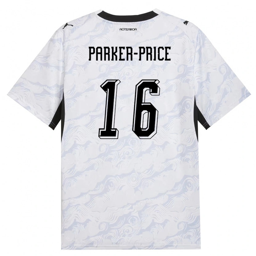 Danxen Mujer Camiseta Nueva Zelanda Owen Parker-Price #16 Negro Blanco 2ª Equipación 26-28 La Camisa México