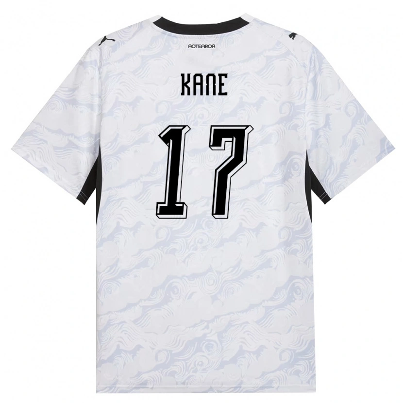 Danxen Mujer Camiseta Nueva Zelanda Sean Kane #17 Negro Blanco 2ª Equipación 26-28 La Camisa México