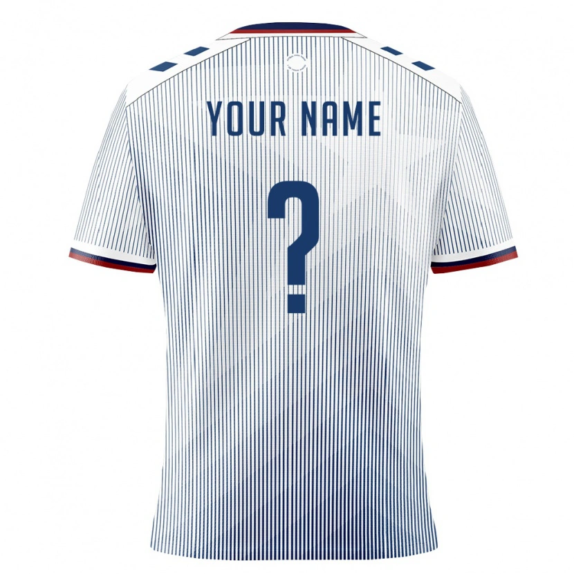 Danxen Mujer Camiseta Puerto Rico Su Nombre #0 Azul Real Blanco 2ª Equipación 26-28 La Camisa México