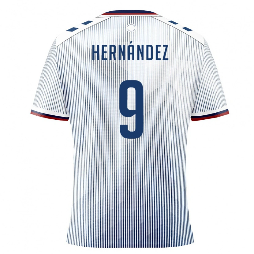 Danxen Mujer Camiseta Puerto Rico Lucas Hernández #9 Azul Real Blanco 2ª Equipación 26-28 La Camisa México