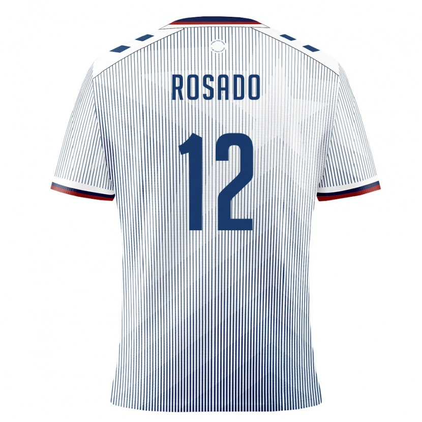 Danxen Mujer Camiseta Puerto Rico Ruben Rosado #12 Azul Real Blanco 2ª Equipación 26-28 La Camisa México