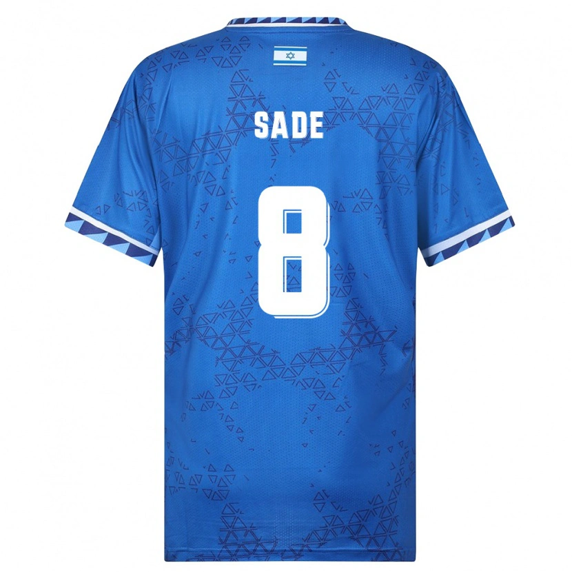 Danxen Mujer Camiseta Israel Daniel Sade #8 Azul Blanco 2ª Equipación 26-28 La Camisa México