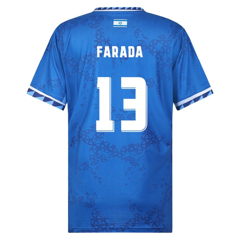 Danxen Mujer Camiseta Israel Ayano Farada #13 Azul Blanco 2ª Equipación 26-28 La Camisa México