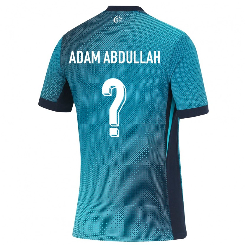 Danxen Mujer Camiseta Singapur Nur Adam Abdullah #0 Turquesa Oscuro Negro 2ª Equipación 26-28 La Camisa México
