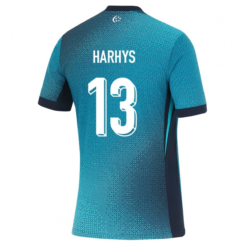 Danxen Mujer Camiseta Singapur Harhys Stewart #13 Turquesa Oscuro Negro 2ª Equipación 26-28 La Camisa México