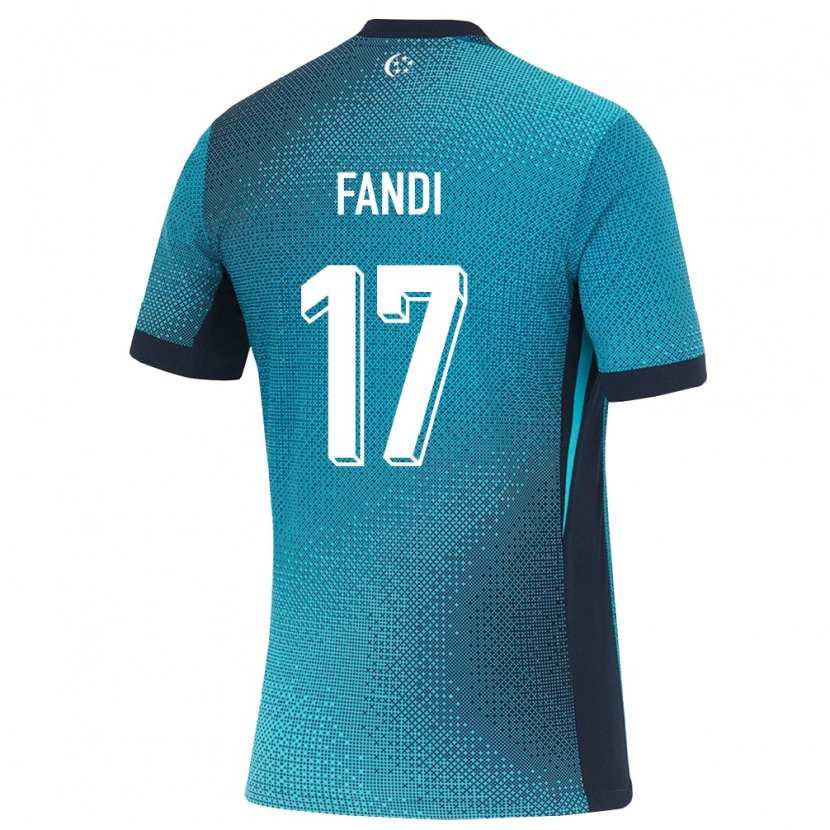 Danxen Mujer Camiseta Singapur Iryan Fandi #17 Turquesa Oscuro Negro 2ª Equipación 26-28 La Camisa México