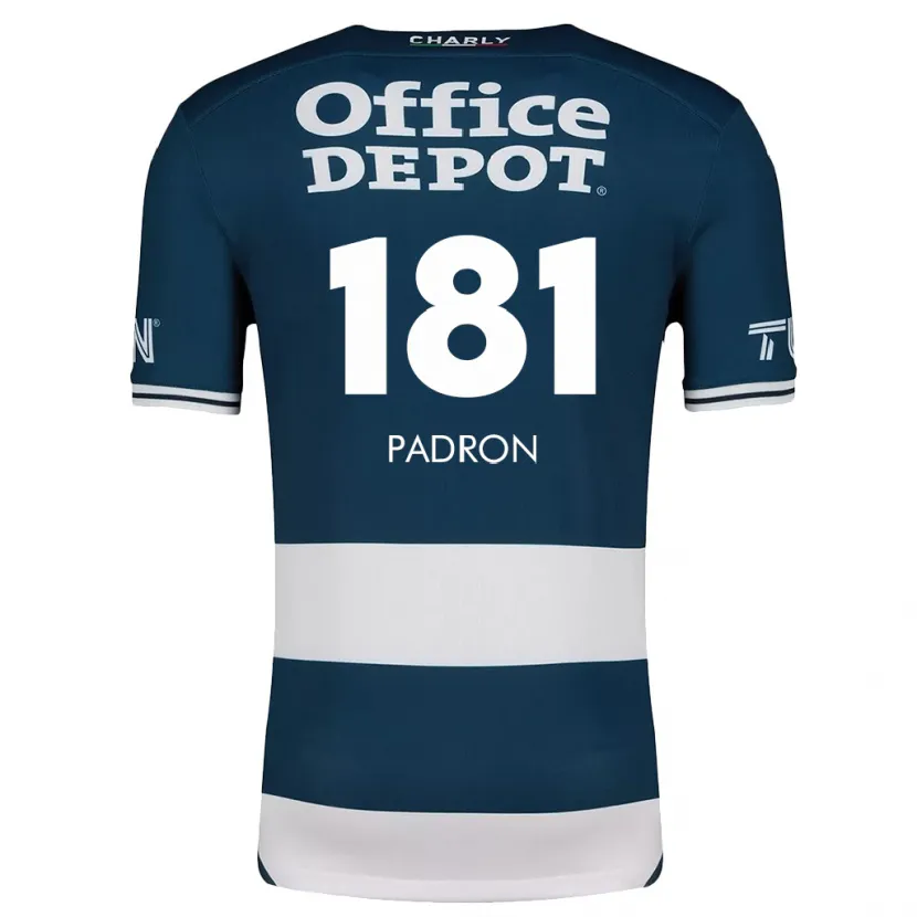 Danxen Niño Camiseta Romeo Padrón #181 Azul Blanco 1ª Equipación 2024/25 La Camisa México