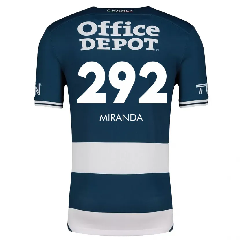 Danxen Niño Camiseta Herbey Miranda #292 Azul Blanco 1ª Equipación 2024/25 La Camisa México