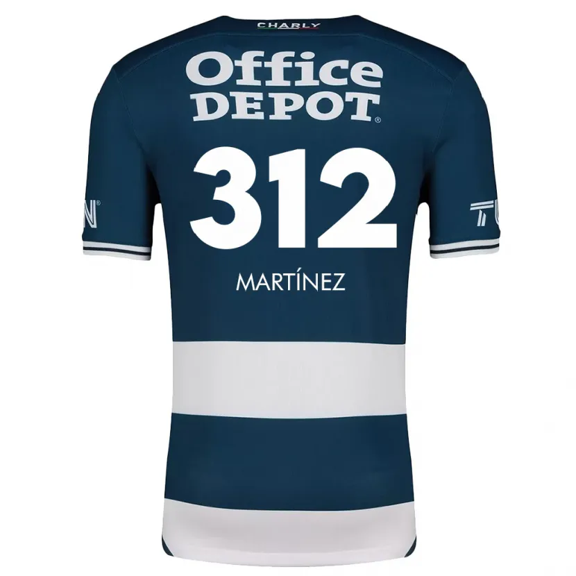 Danxen Niño Camiseta Ulises Martínez #312 Azul Blanco 1ª Equipación 2024/25 La Camisa México