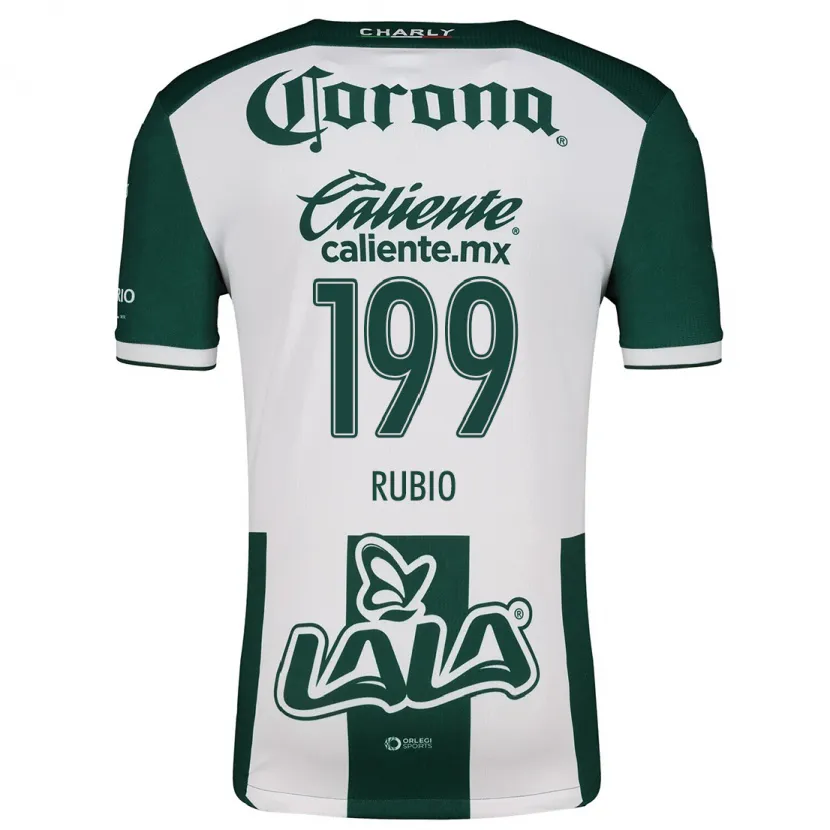 Danxen Niño Camiseta Ronaldo Rubio #199 Verde Blanco 1ª Equipación 2024/25 La Camisa México