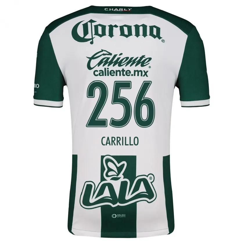 Danxen Niño Camiseta Stéphano Carrillo #256 Verde Blanco 1ª Equipación 2024/25 La Camisa México