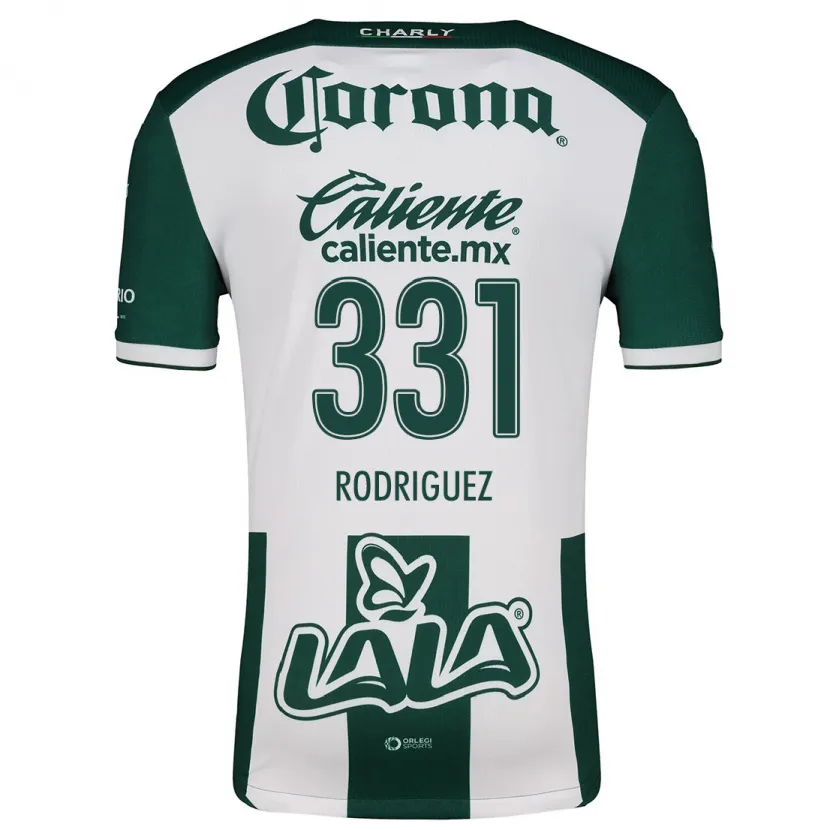 Danxen Niño Camiseta Juan Rodríguez #331 Verde Blanco 1ª Equipación 2024/25 La Camisa México