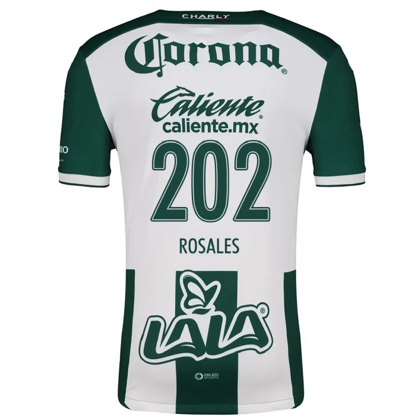 Danxen Niño Camiseta Luis Rosales #202 Verde Blanco 1ª Equipación 2024/25 La Camisa México