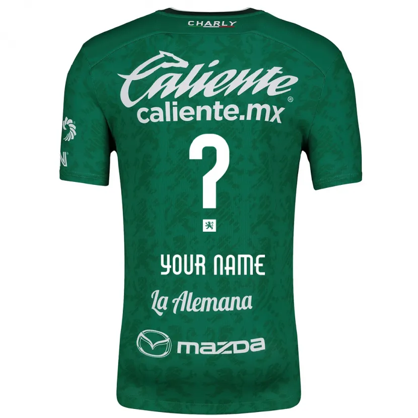 Danxen Niño Camiseta Su Nombre #0 Verde Blanco 1ª Equipación 2024/25 La Camisa México