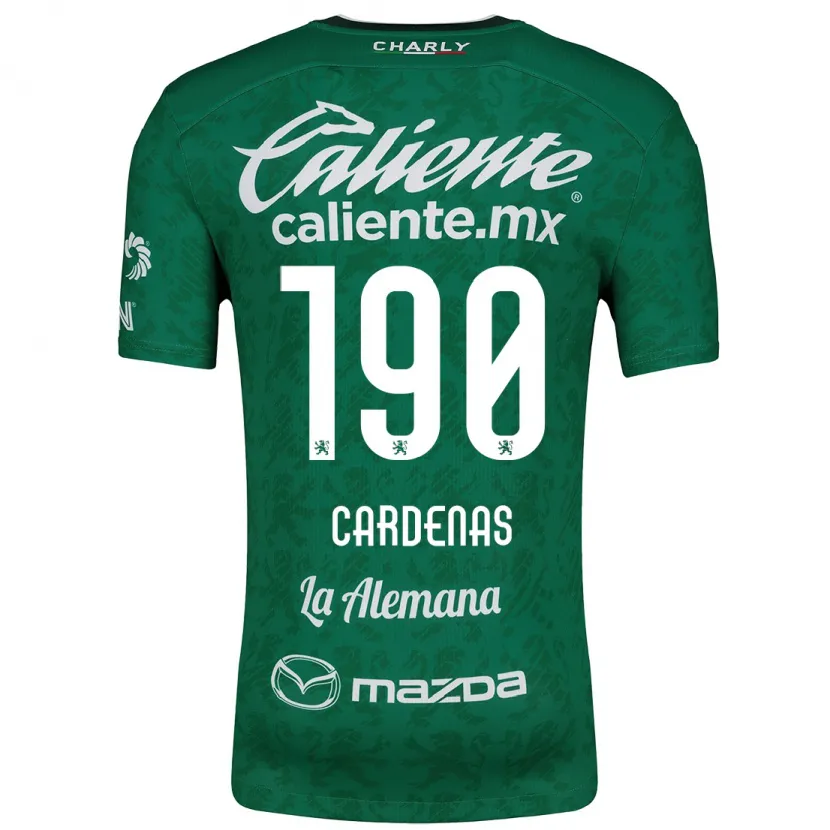 Danxen Niño Camiseta Emilio Cárdenas #190 Verde Blanco 1ª Equipación 2024/25 La Camisa México