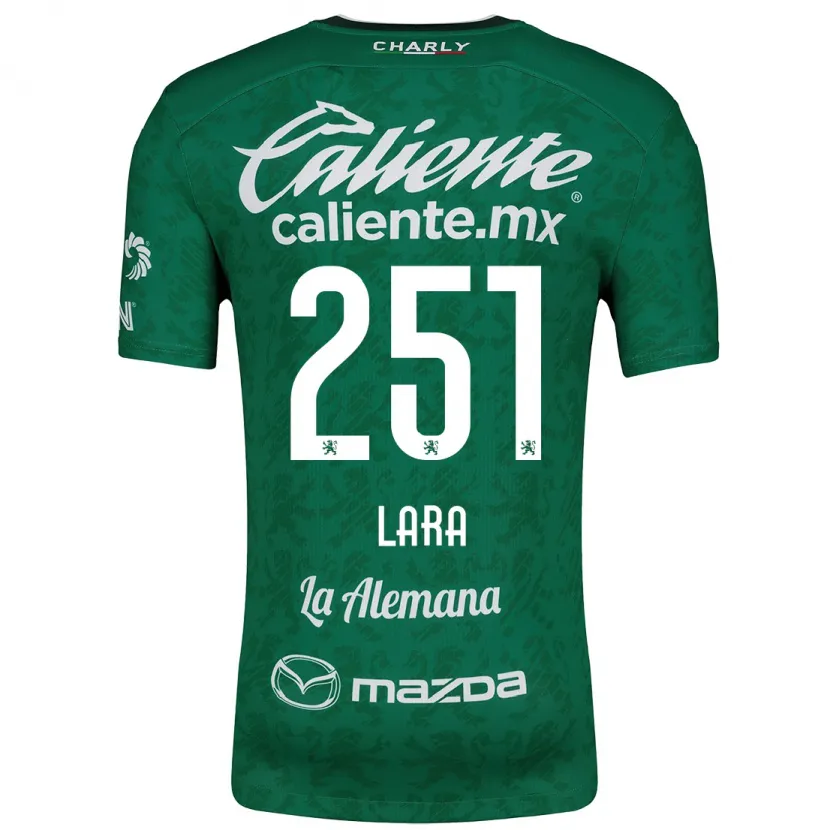 Danxen Niño Camiseta Tristán Lara #251 Verde Blanco 1ª Equipación 2024/25 La Camisa México