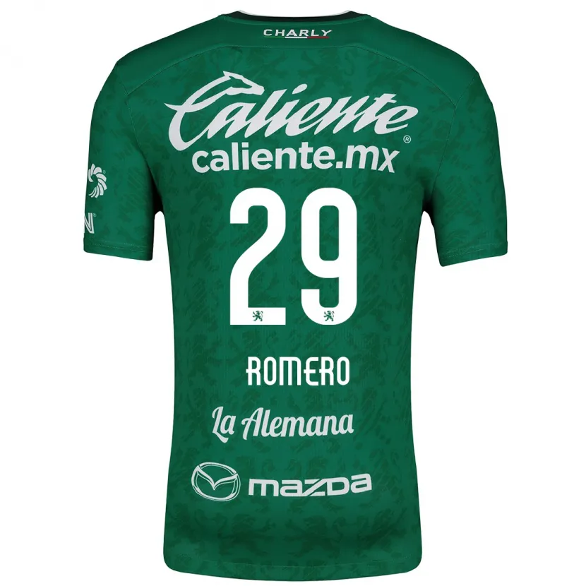 Danxen Niño Camiseta Lucas Romero #29 Verde Blanco 1ª Equipación 2024/25 La Camisa México