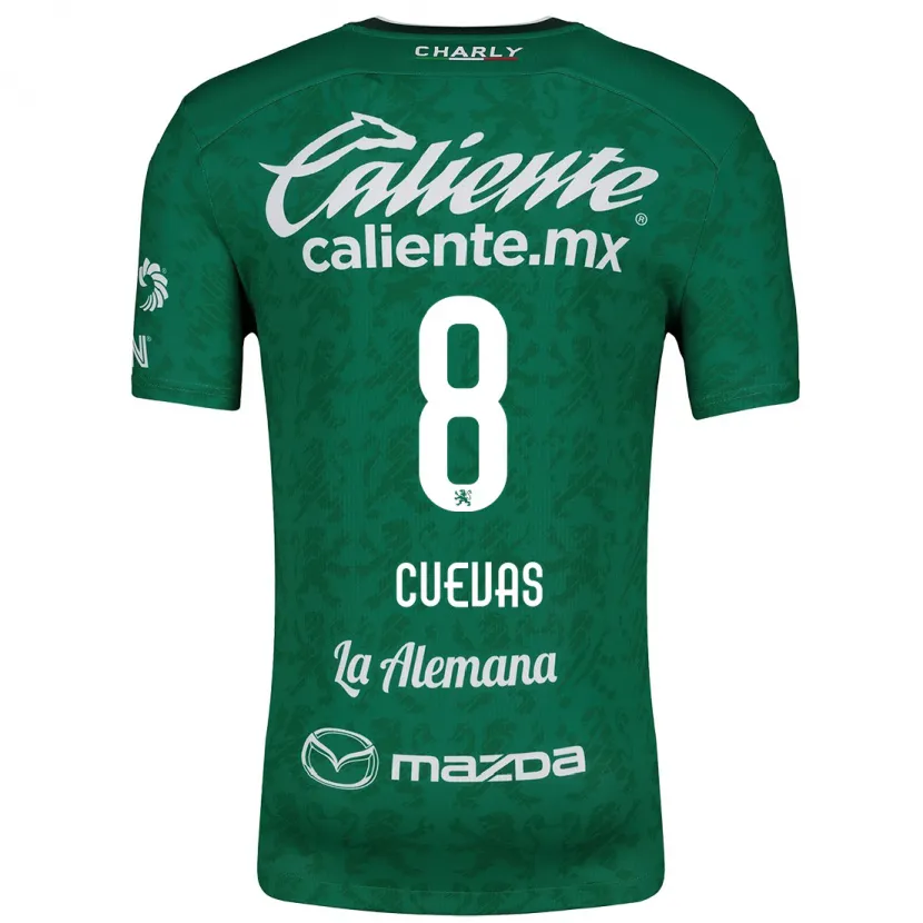 Danxen Niño Camiseta Lucero Cuevas #8 Verde Blanco 1ª Equipación 2024/25 La Camisa México