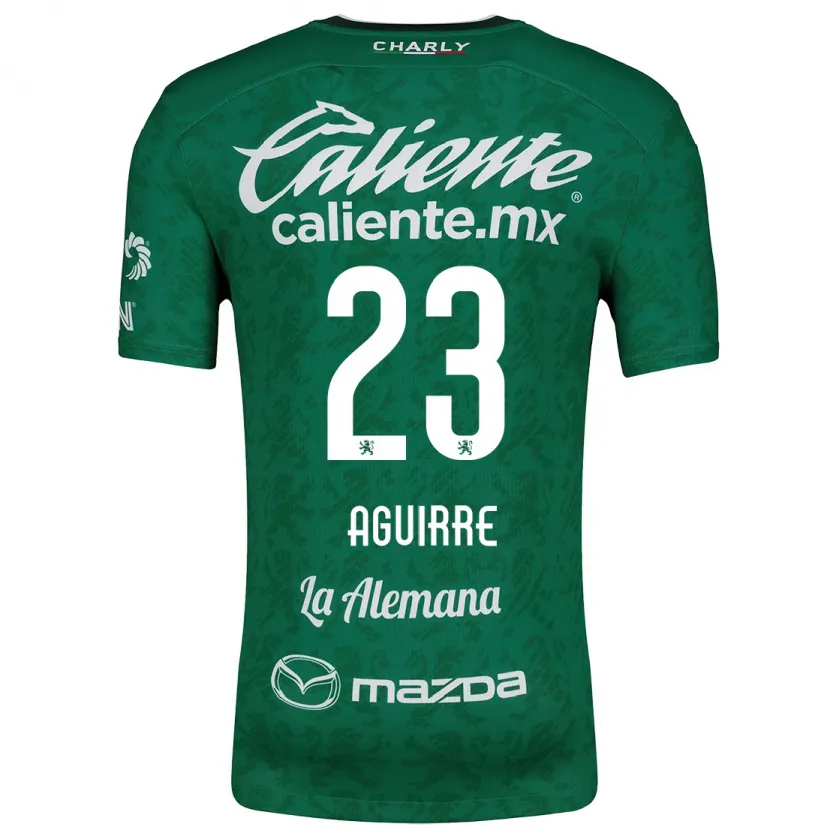 Danxen Niño Camiseta Zoe Aguirre #23 Verde Blanco 1ª Equipación 2024/25 La Camisa México