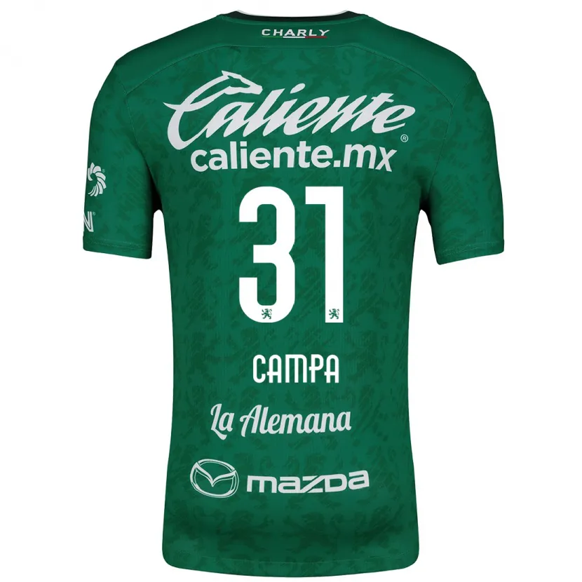 Danxen Niño Camiseta Marlyn Campa #31 Verde Blanco 1ª Equipación 2024/25 La Camisa México