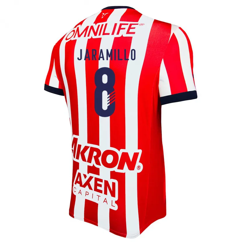 Danxen Niño Camiseta Carolina Jaramillo #8 Rojo Blanco Azul 1ª Equipación 2024/25 La Camisa México