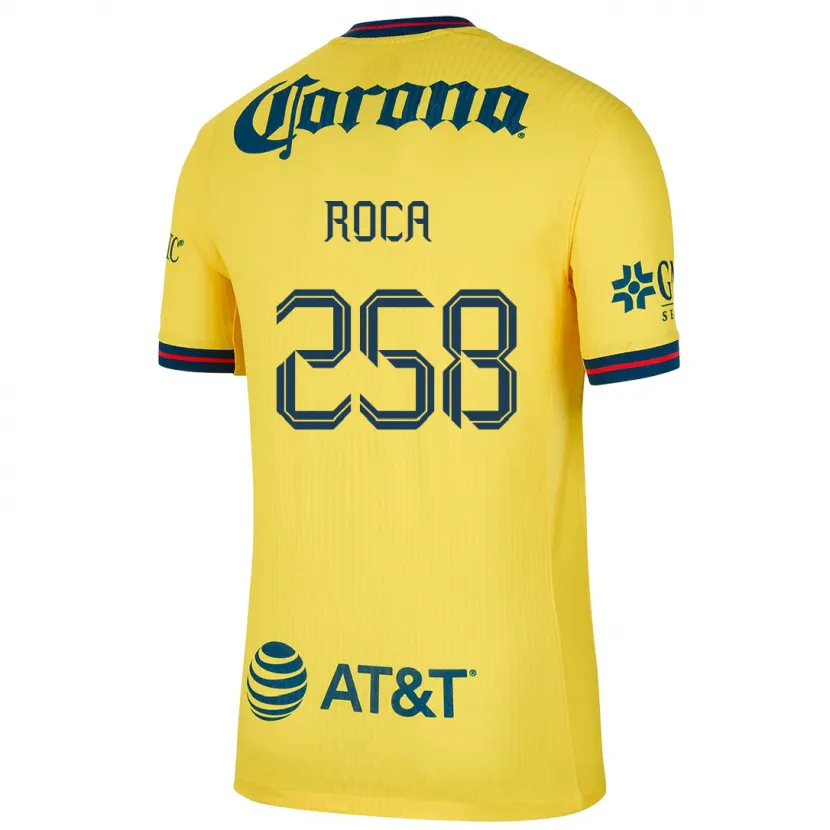 Danxen Niño Camiseta Juan Roca #258 Amarillo Azul 1ª Equipación 2024/25 La Camisa México