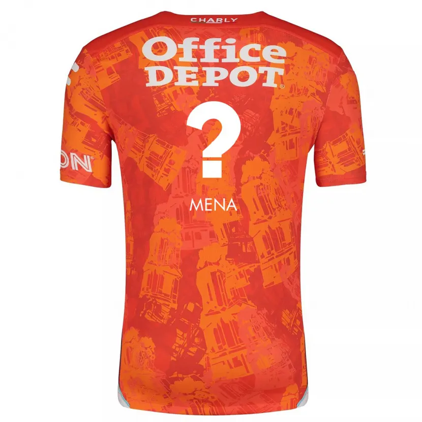 Danxen Niño Camiseta Ángel Mena #0 Naranja Blanco 2ª Equipación 2024/25 La Camisa México