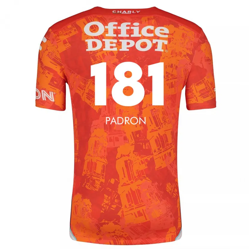 Danxen Niño Camiseta Romeo Padrón #181 Naranja Blanco 2ª Equipación 2024/25 La Camisa México