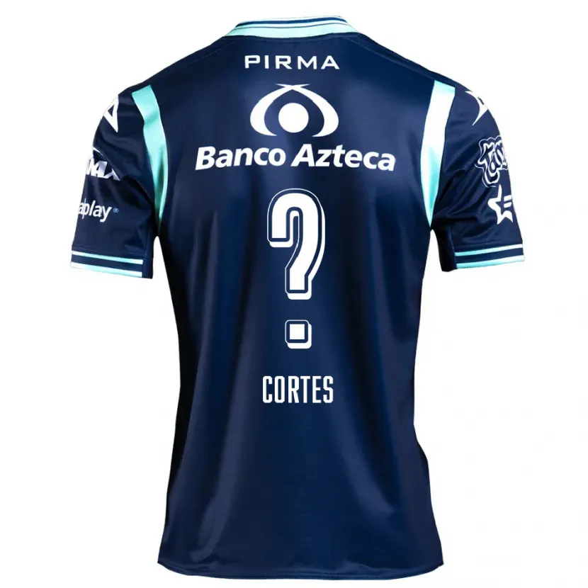 Danxen Niño Camiseta Vinícius Côrtes #0 Azul Marino 2ª Equipación 2024/25 La Camisa México