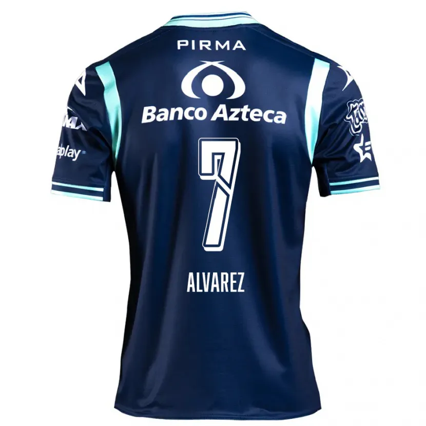Danxen Niño Camiseta Daniel Álvarez #7 Azul Marino 2ª Equipación 2024/25 La Camisa México