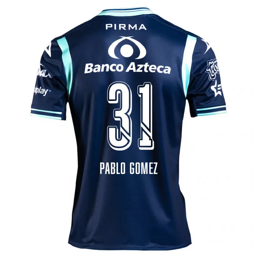 Danxen Niño Camiseta Juan Pablo Gómez #31 Azul Marino 2ª Equipación 2024/25 La Camisa México
