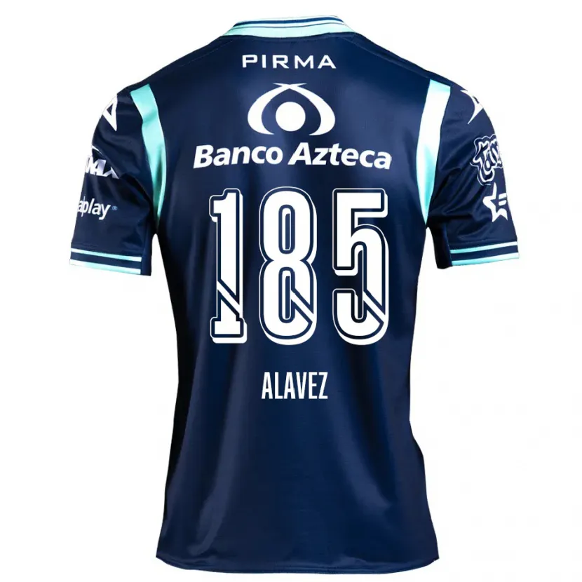 Danxen Niño Camiseta Brian Alavez #185 Azul Marino 2ª Equipación 2024/25 La Camisa México