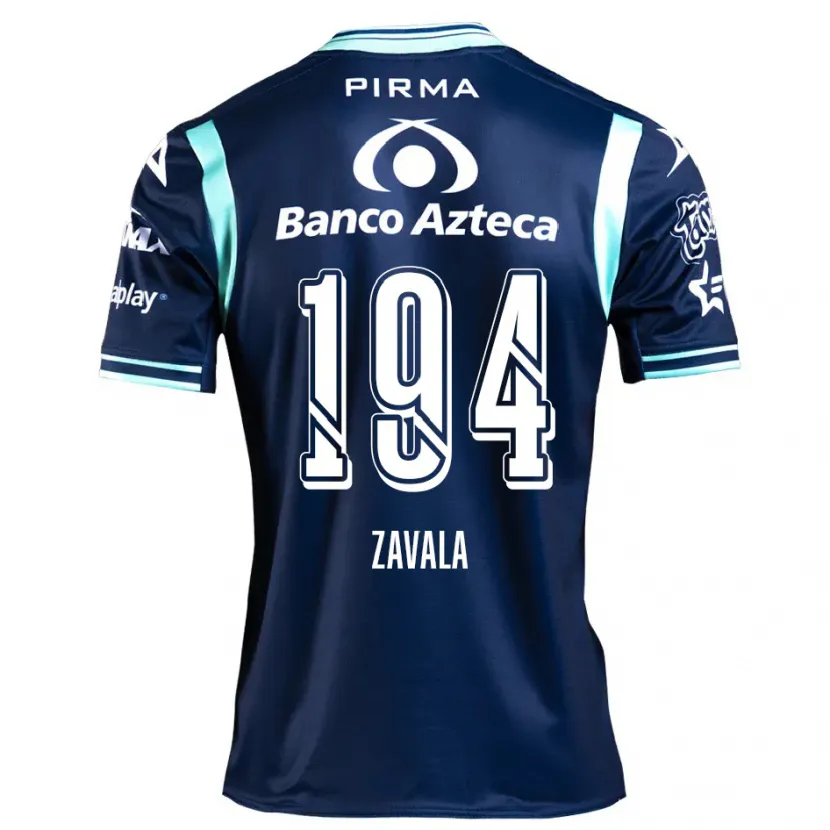Danxen Niño Camiseta Arath Zavala #194 Azul Marino 2ª Equipación 2024/25 La Camisa México