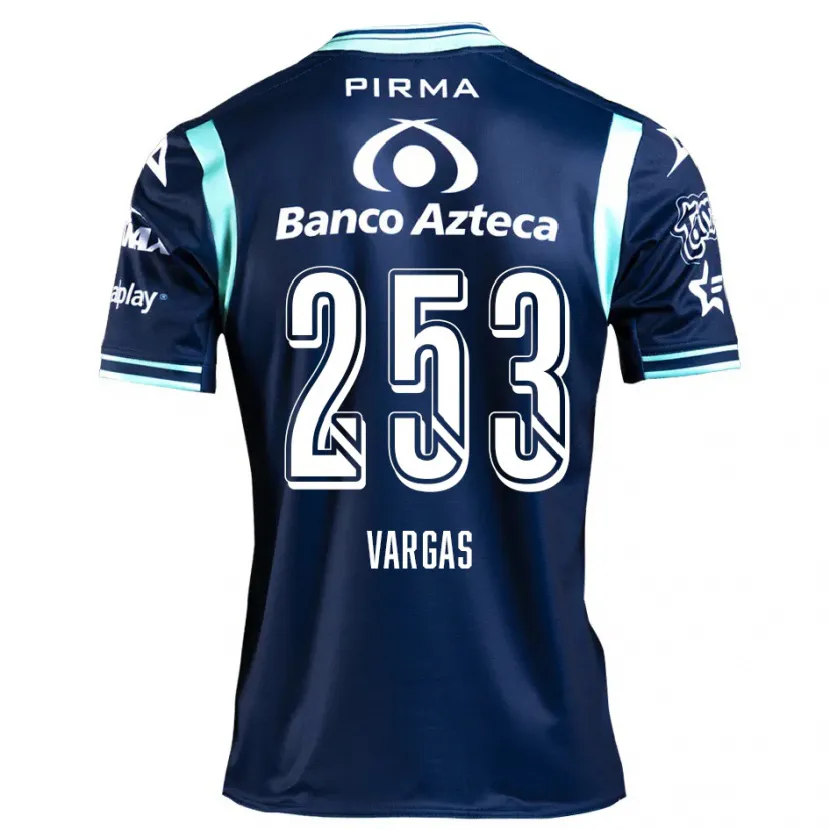 Danxen Niño Camiseta Edwin Vargas #253 Azul Marino 2ª Equipación 2024/25 La Camisa México
