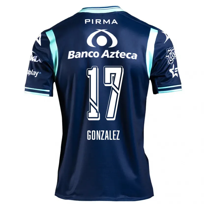 Danxen Niño Camiseta Andrea González #17 Azul Marino 2ª Equipación 2024/25 La Camisa México