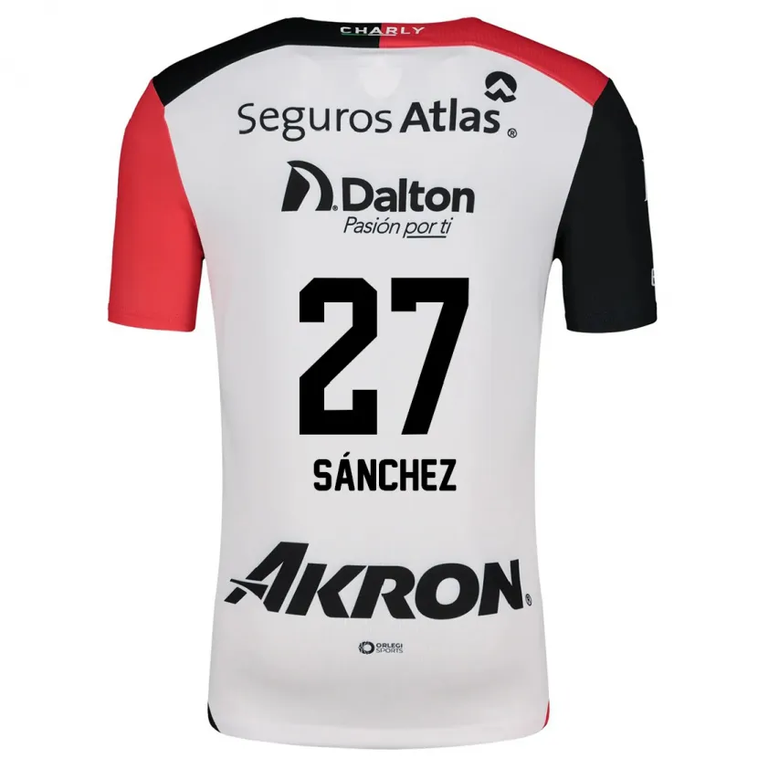 Danxen Niño Camiseta Antonio Sánchez #27 Blanco Rojo Negro 2ª Equipación 2024/25 La Camisa México