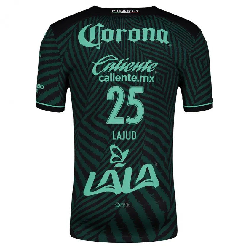 Danxen Niño Camiseta Gibrán Lajud #25 Verde Negro 2ª Equipación 2024/25 La Camisa México