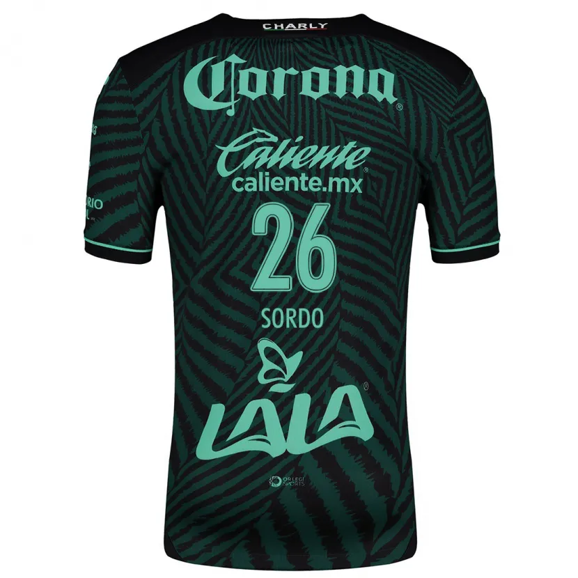 Danxen Niño Camiseta Ramiro Sordo #26 Verde Negro 2ª Equipación 2024/25 La Camisa México
