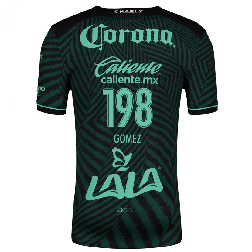 Danxen Niño Camiseta Isaác Gómez #198 Verde Negro 2ª Equipación 2024/25 La Camisa México
