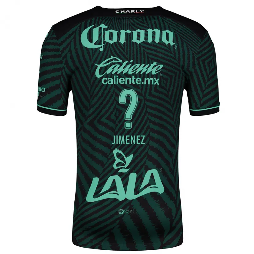 Danxen Niño Camiseta Tahiel Jiménez #0 Verde Negro 2ª Equipación 2024/25 La Camisa México