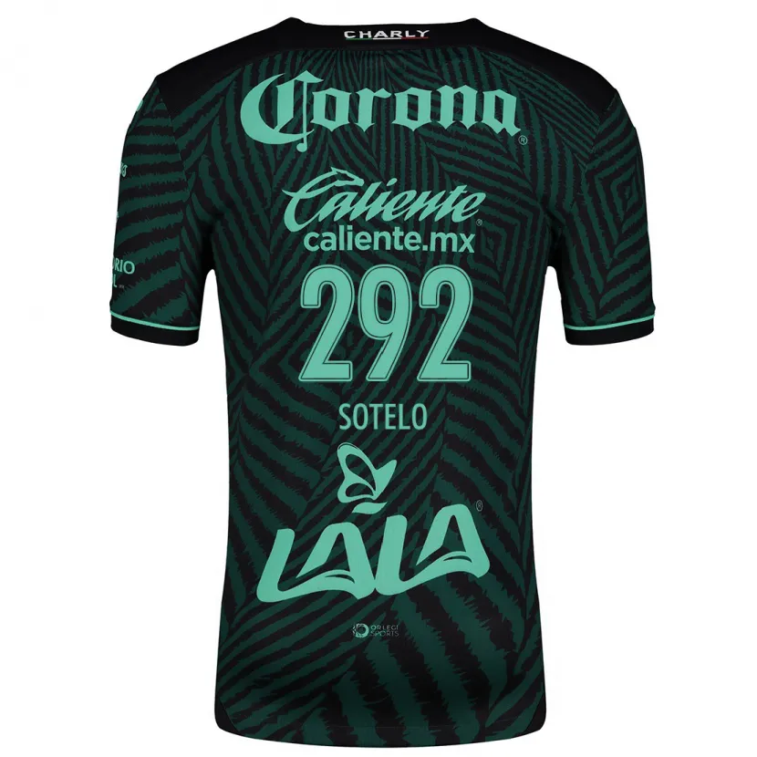 Danxen Niño Camiseta José Sotelo #292 Verde Negro 2ª Equipación 2024/25 La Camisa México