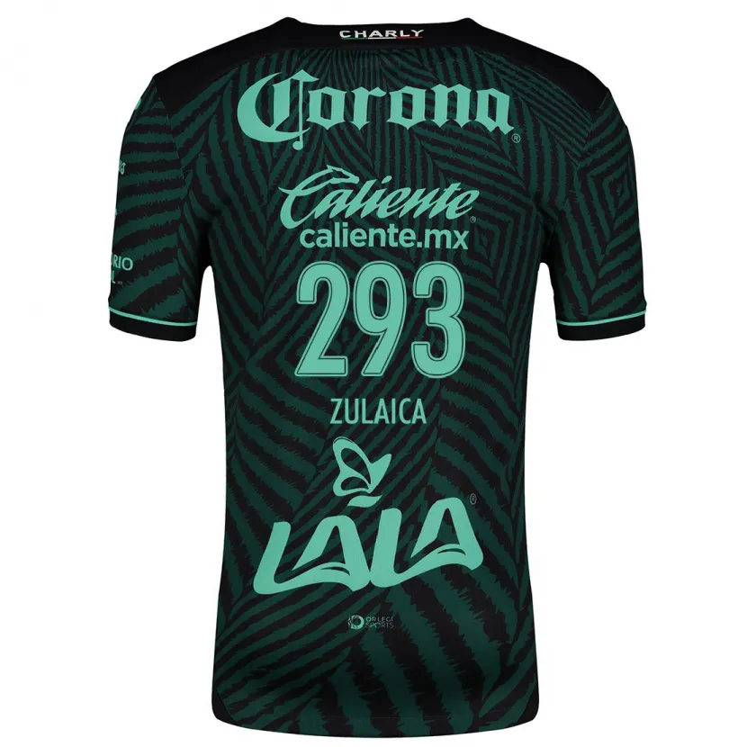 Danxen Niño Camiseta José Zulaica #293 Verde Negro 2ª Equipación 2024/25 La Camisa México