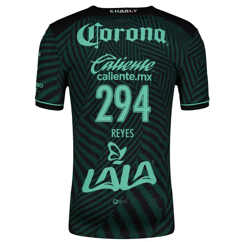 Danxen Niño Camiseta Máximo Reyes #294 Verde Negro 2ª Equipación 2024/25 La Camisa México