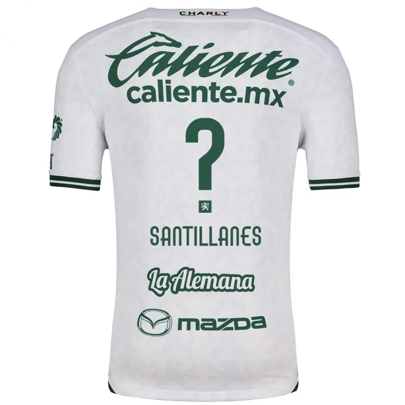 Danxen Niño Camiseta Antonio Santillanes #0 Blanco Verde 2ª Equipación 2024/25 La Camisa México