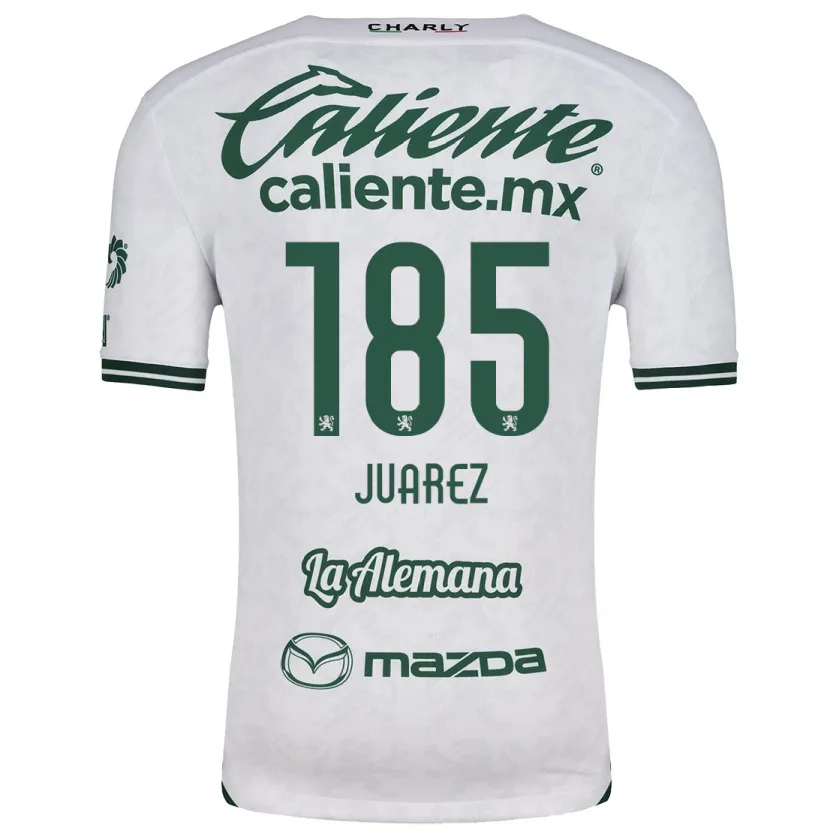 Danxen Niño Camiseta Moisés Juárez #185 Blanco Verde 2ª Equipación 2024/25 La Camisa México