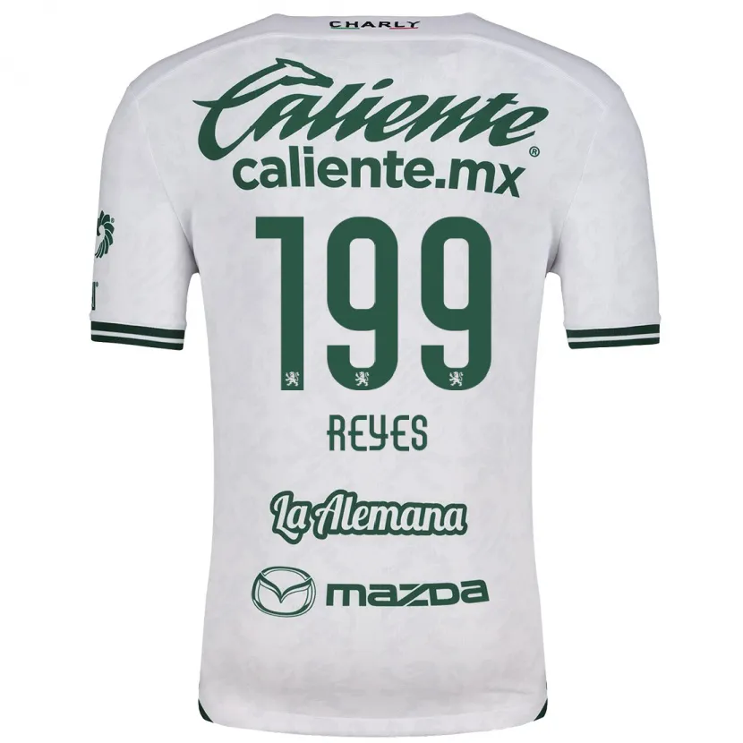 Danxen Niño Camiseta Jonathan Reyes #199 Blanco Verde 2ª Equipación 2024/25 La Camisa México