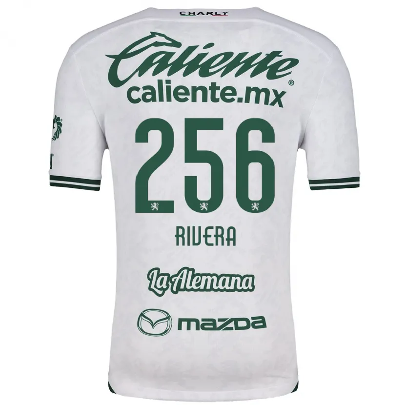 Danxen Niño Camiseta Fernando Rivera #256 Blanco Verde 2ª Equipación 2024/25 La Camisa México