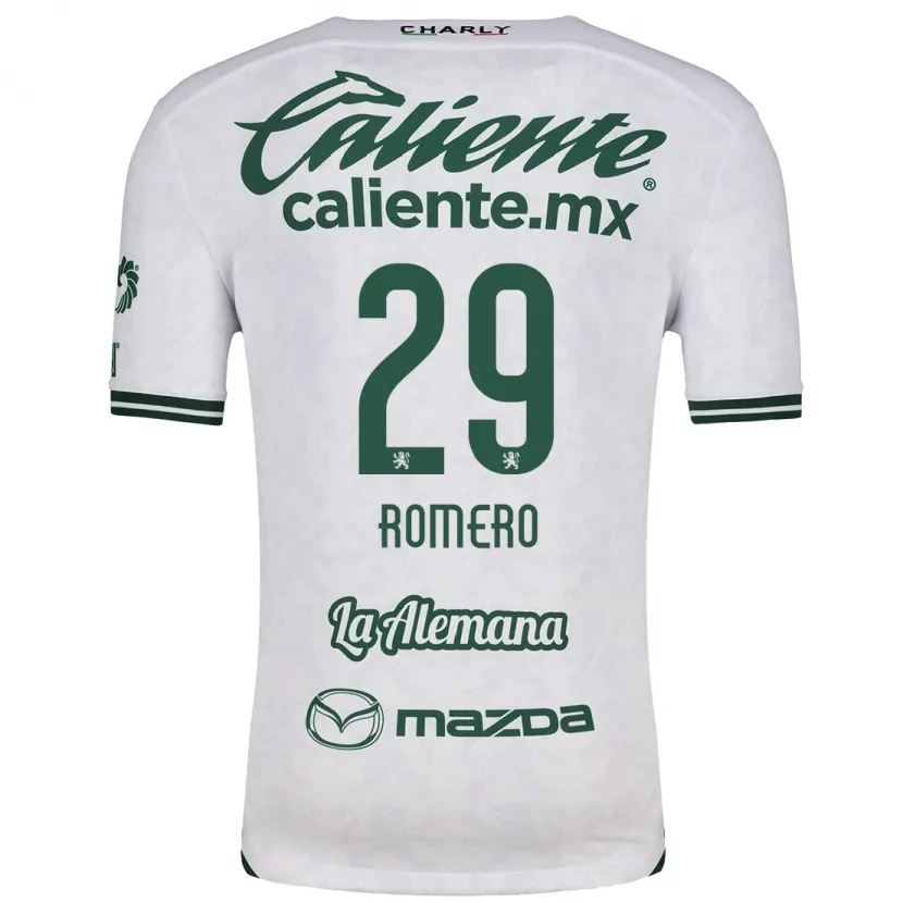 Danxen Niño Camiseta Lucas Romero #29 Blanco Verde 2ª Equipación 2024/25 La Camisa México