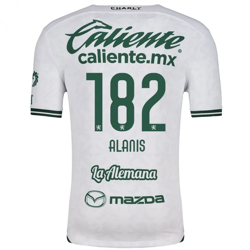 Danxen Niño Camiseta Alejandro Alanís #182 Blanco Verde 2ª Equipación 2024/25 La Camisa México